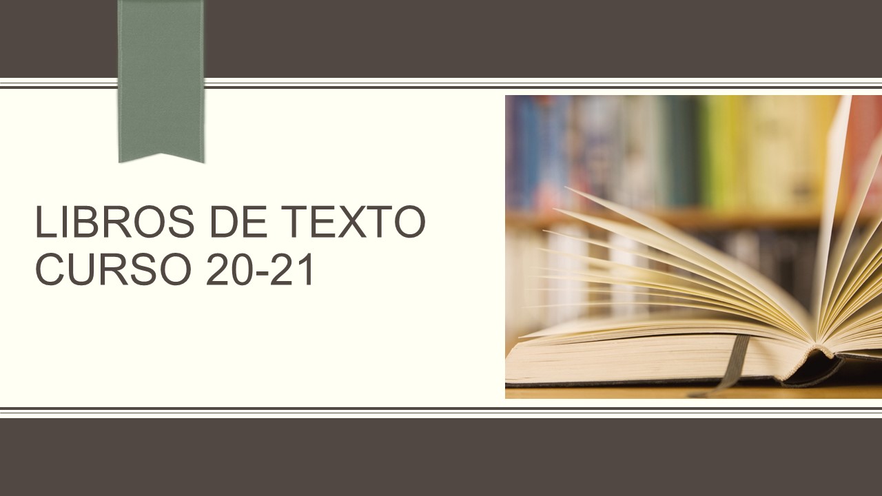 LIBROS DE TEXTO CURSO 20-21