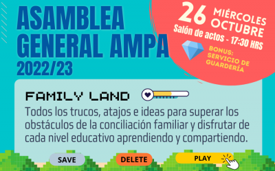 ASAMBLEA GENERAL AMPA 2022-23 ¡PARTICIPA!