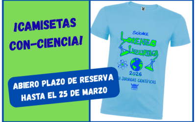 Camisetas CON-CIENCIA Jornadas científicas 2026